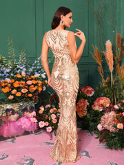 Split Sequin Mermaid Dress M01087